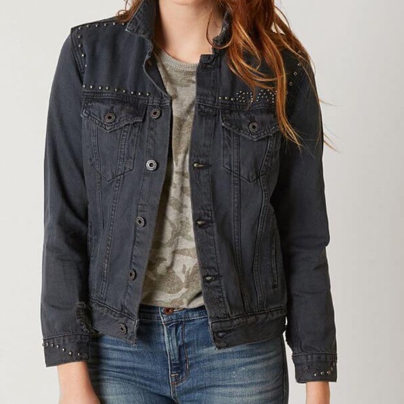 lucky brand black denim jacket